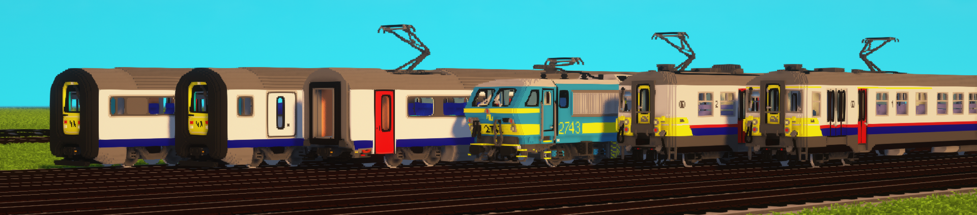 Pack Belgian Voxel Trains by SimNoLuc